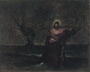Robert Loftin Newman Christ Saving Peter oil painting